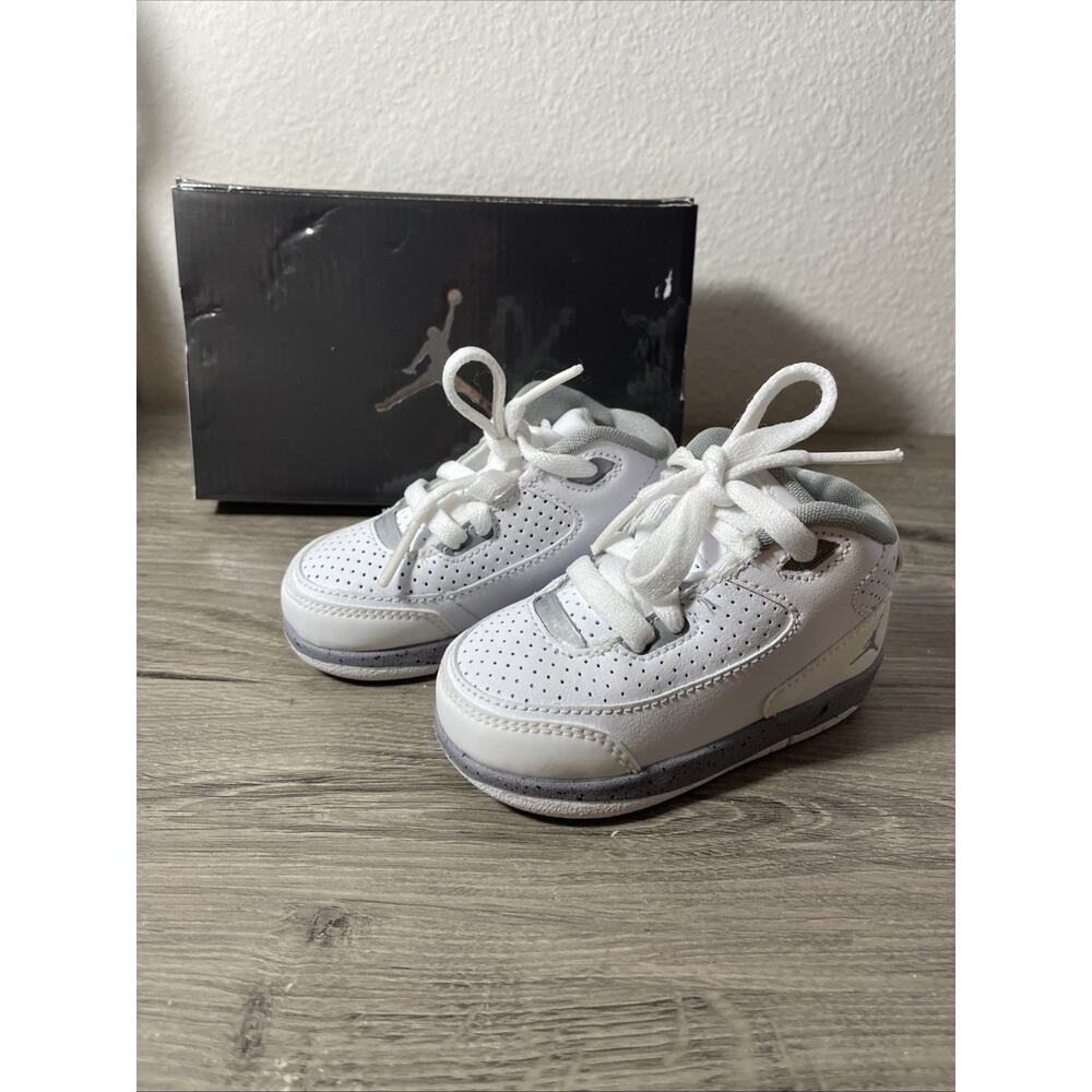 Nike Jordan After Game TD White Cement Grey 428845-102 Toddler Size 4c NIB